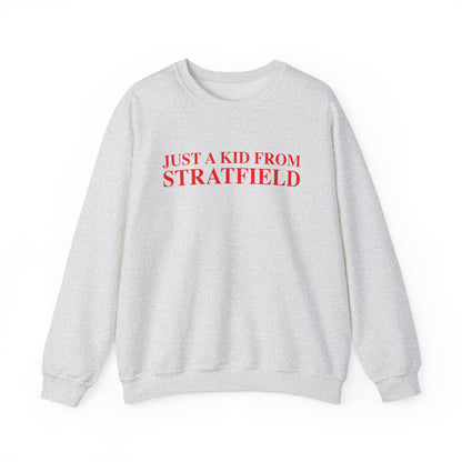 Just a kid from Stratfield Unisex Heavy Blend™ Crewneck Sweatshirt