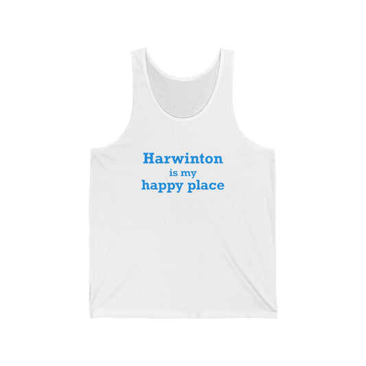 Harwinton is My Happy Place Unisex Jersey Tank Top