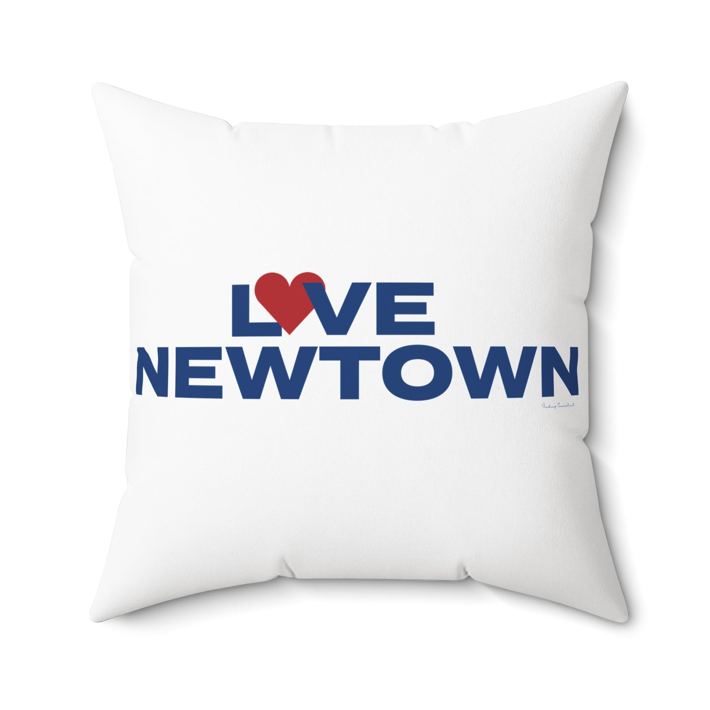 Love Newtown Spun Polyester Square Pillow