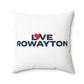 Love Rowayton Spun Polyester Square Pillow