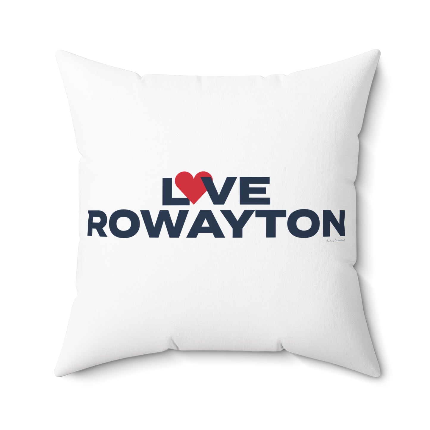 Love Rowayton Spun Polyester Square Pillow