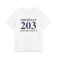 Sherman 203 Connecticut Unisex Jersey Short Sleeve Tee