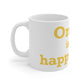 Orange is My Happy Place Mug 11oz