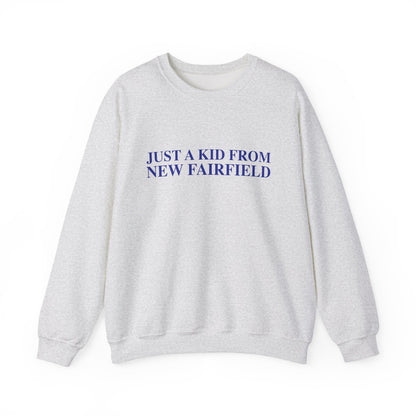 Just a kid from New Fairfield Unisex Heavy Blend™ Crewneck Sweatshirt