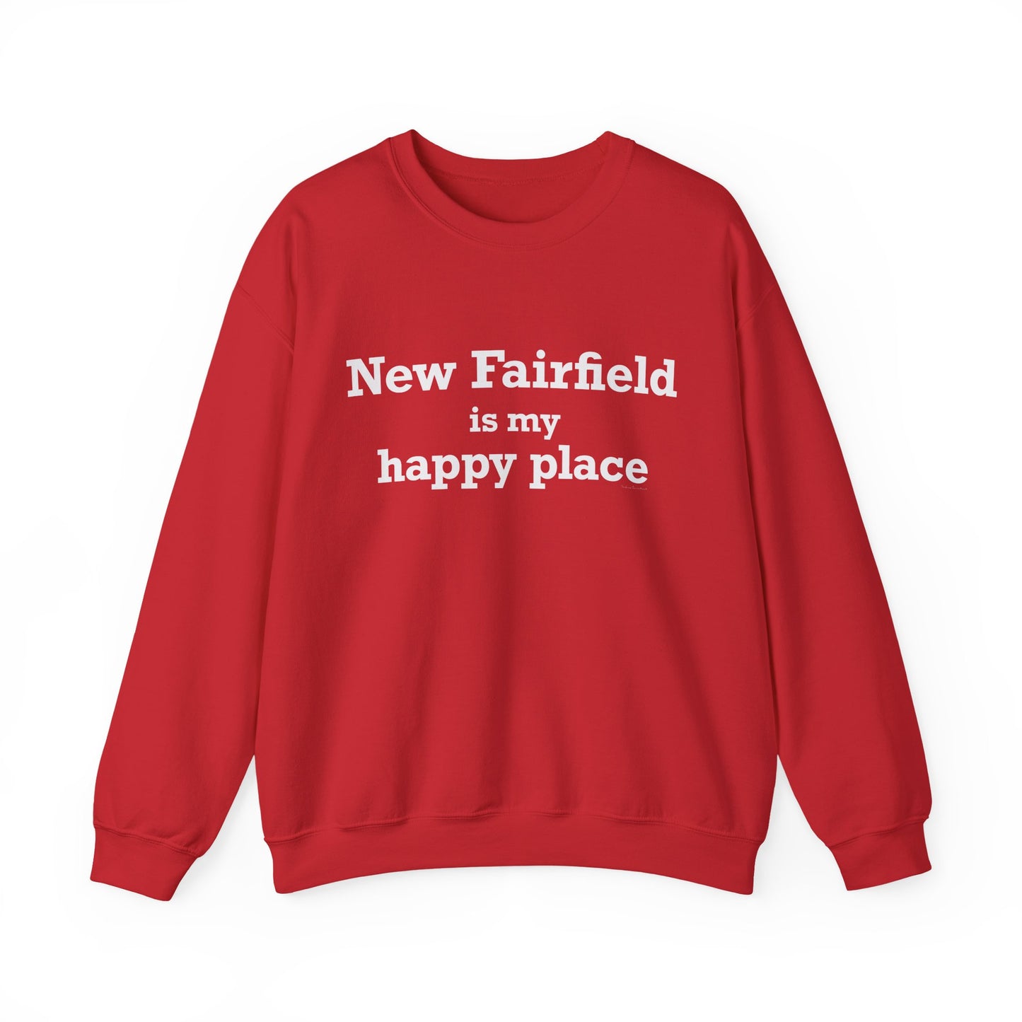 New Fairfield Is My Happy Place Unisex Heavy Blend™ Crewneck Sweatshirt