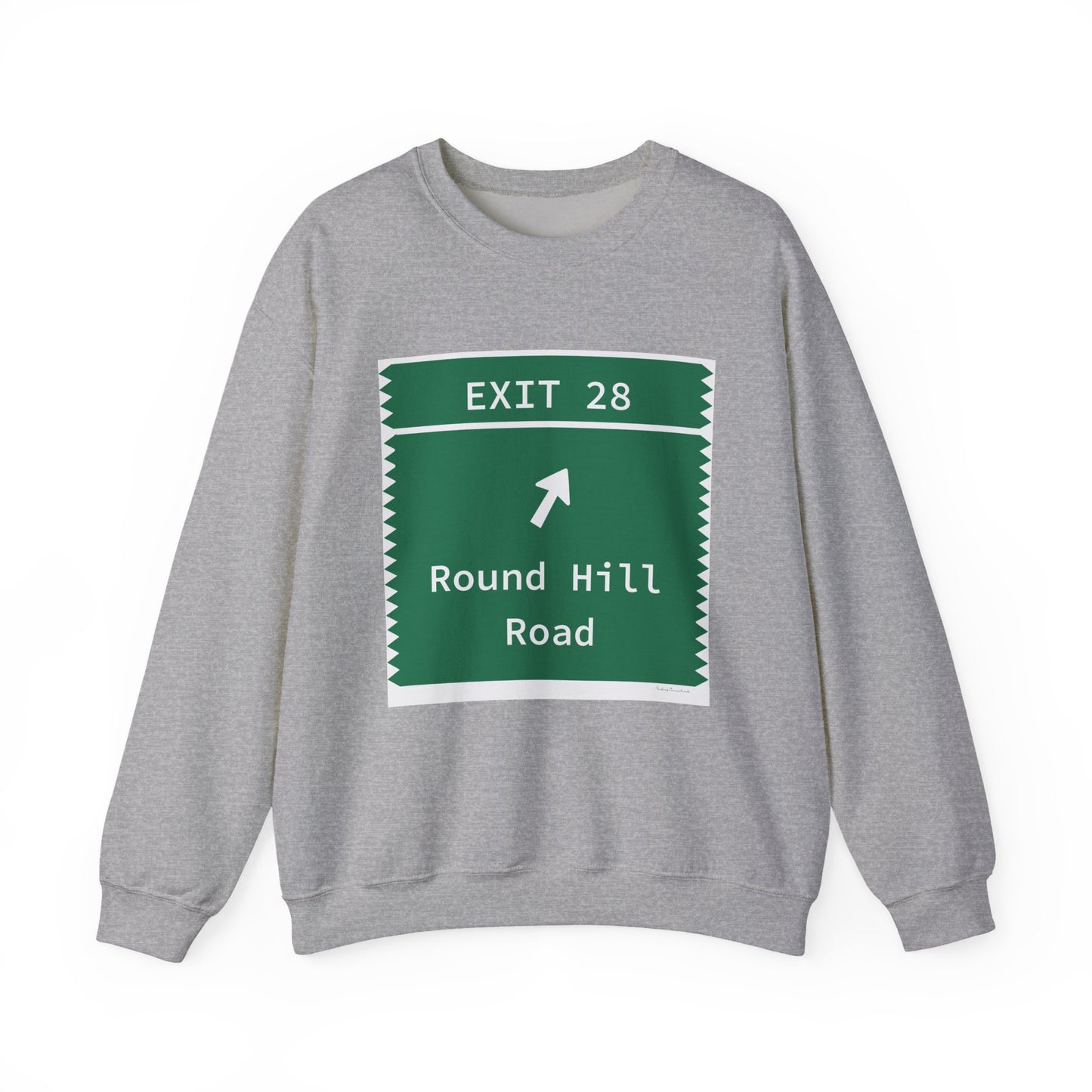 Vintage Merritt Parkway Exit 28 Sign Unisex Heavy Blend™ Crewneck Sweatshirt