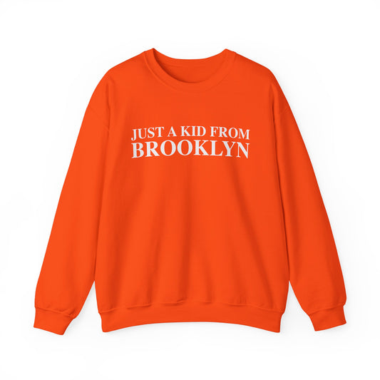 Just a kid from Brooklyn Unisex Heavy Blend™ Crewneck Sweatshirt