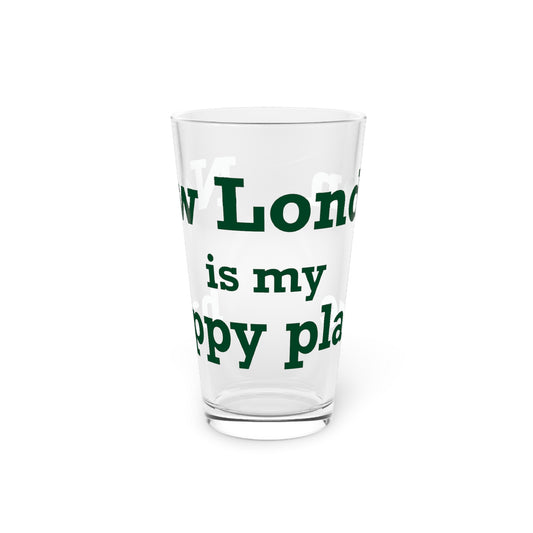 New London is My Happy Place Pint Glass, 16oz
