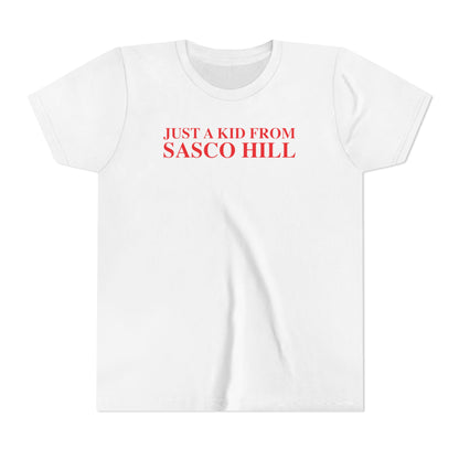Just a kid from Sasco Hill Youth Short Sleeve T-Shirt