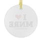 I Heart MNRE Glass Ornaments