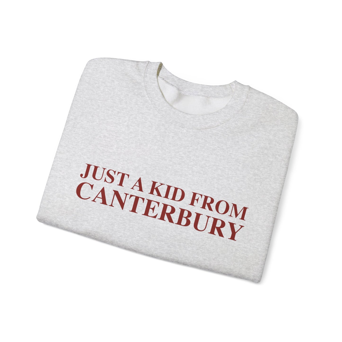 Just a kid from Canterbury Unisex Heavy Blend™ Crewneck Sweatshirt
