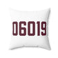 06019 Canton Connecticut Zip Code Polyester Square Pillow
