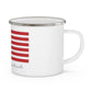 Windham Connecticut Flag  Enamel Camping Mug