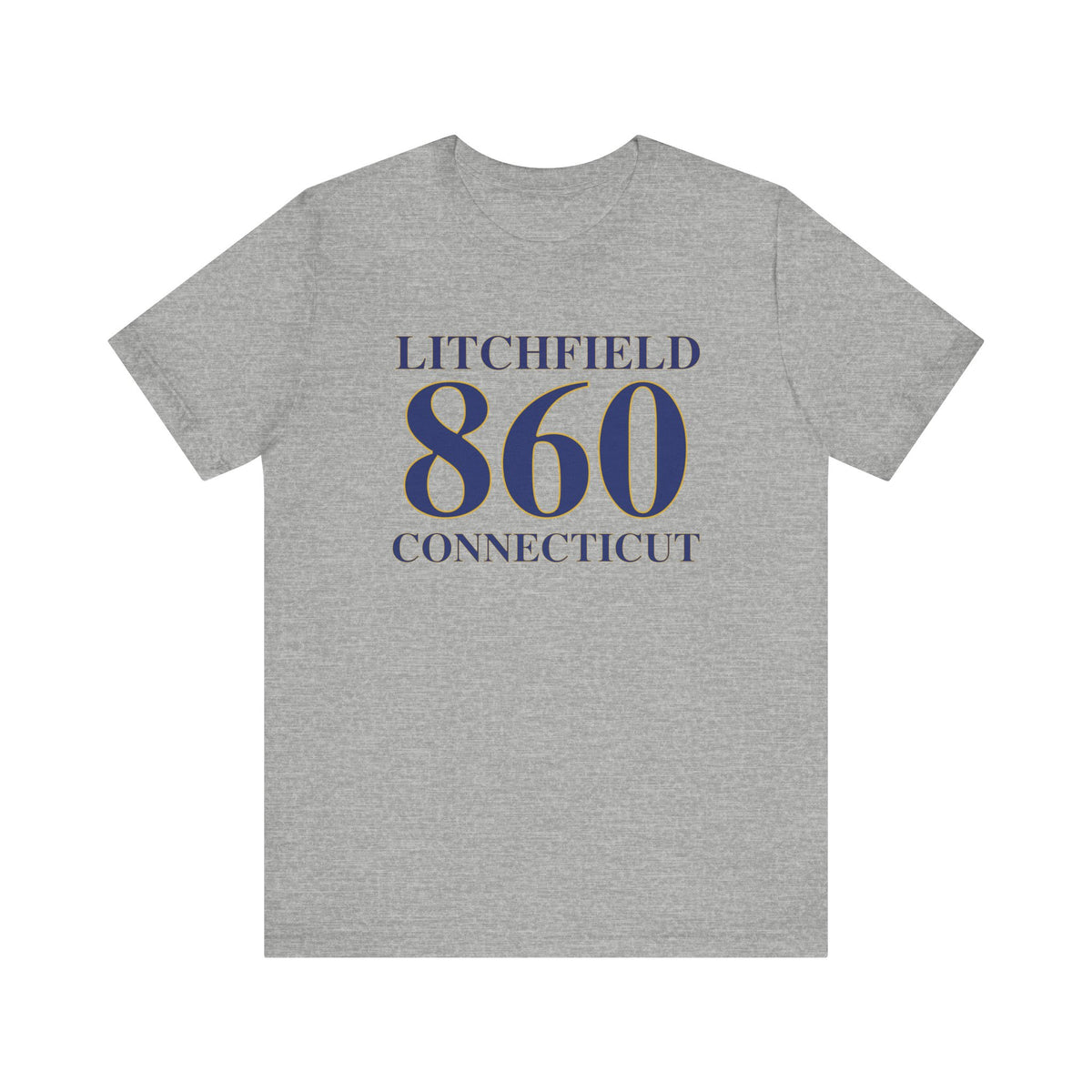 Litchfield 860 Connecticut Unisex Jersey Short Sleeve T-Shirt