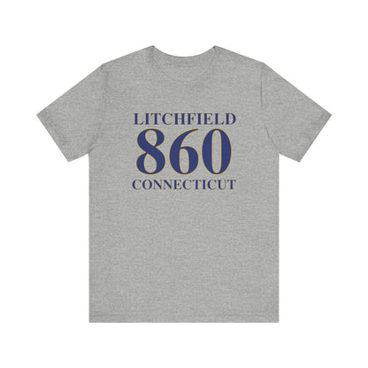 Litchfield 860 Connecticut Unisex Jersey Short Sleeve T-Shirt