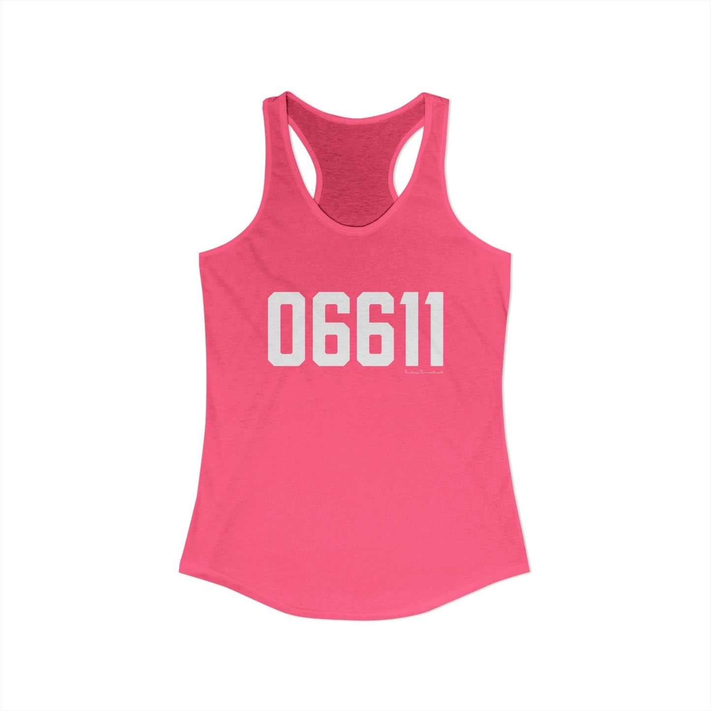06611 Trumbull CT Zip Code Women's Ideal Racerback Tank Top