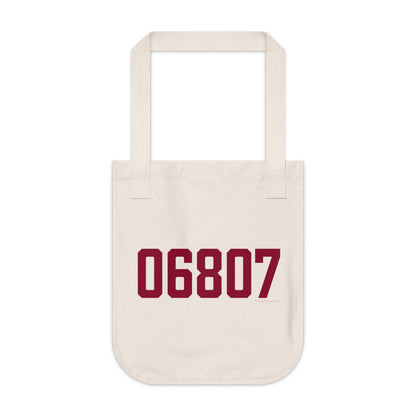 06807 - Greenwich Connecticut Zip Code Organic Canvas Tote Bag
