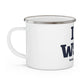 I Heart WSPT Enamel Camping Mug