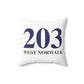 203 West Norwalk Spun Polyester Square Pillow