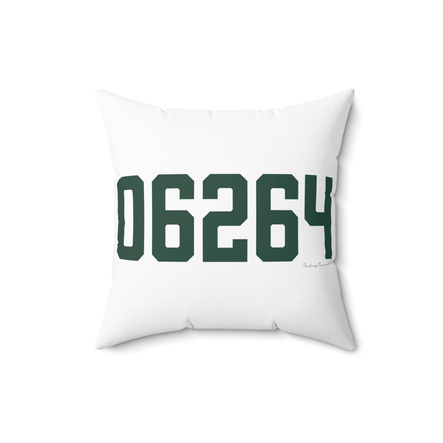 06264 Scotland Connecticut Zip Code Spun Polyester Square Pillow
