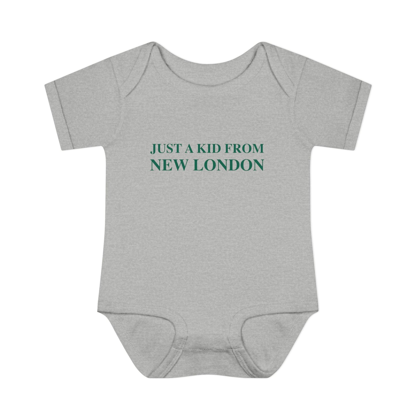 Just a kid from New London Infant Baby Rib Bodysuit