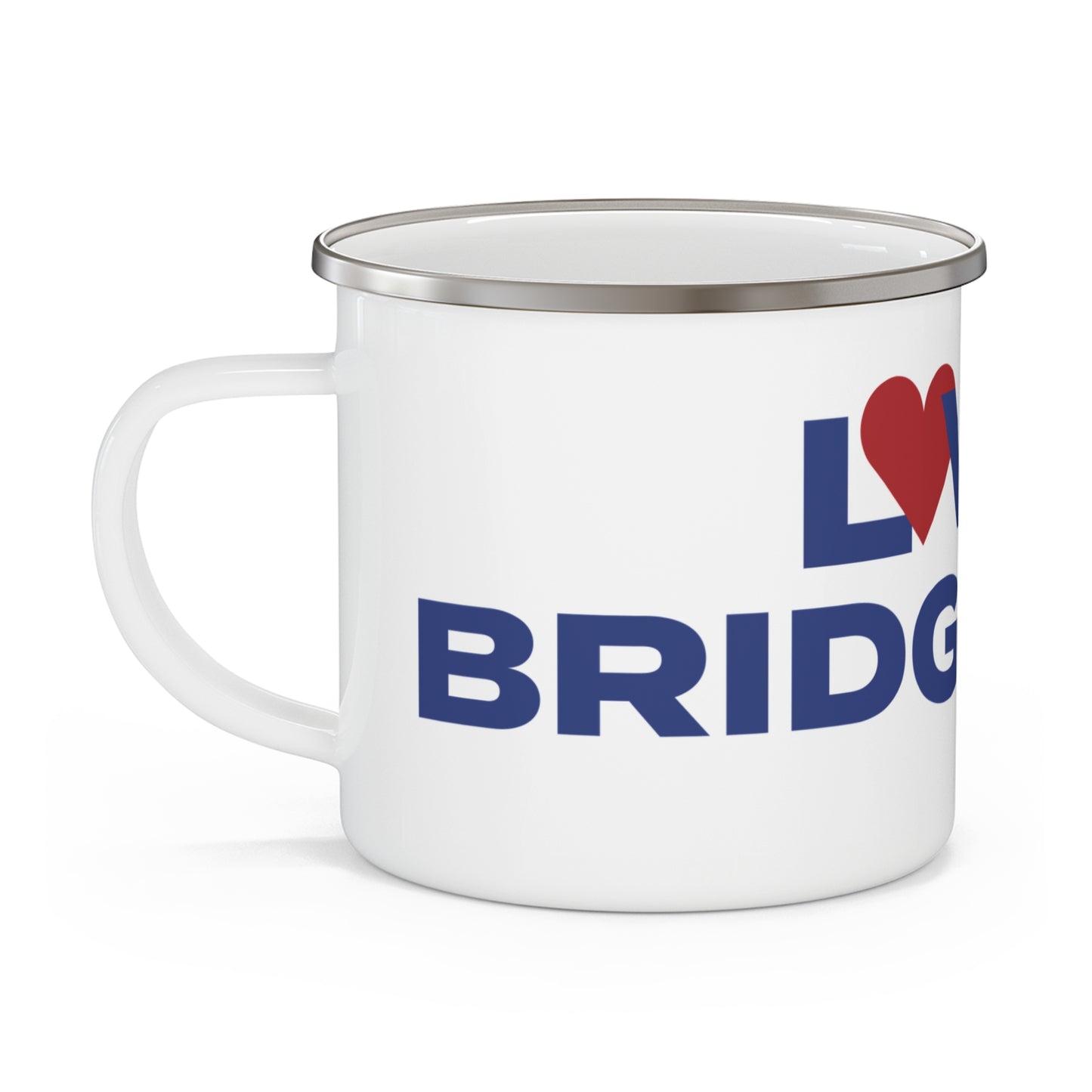 Love Bridgeport Enamel Camping Mug