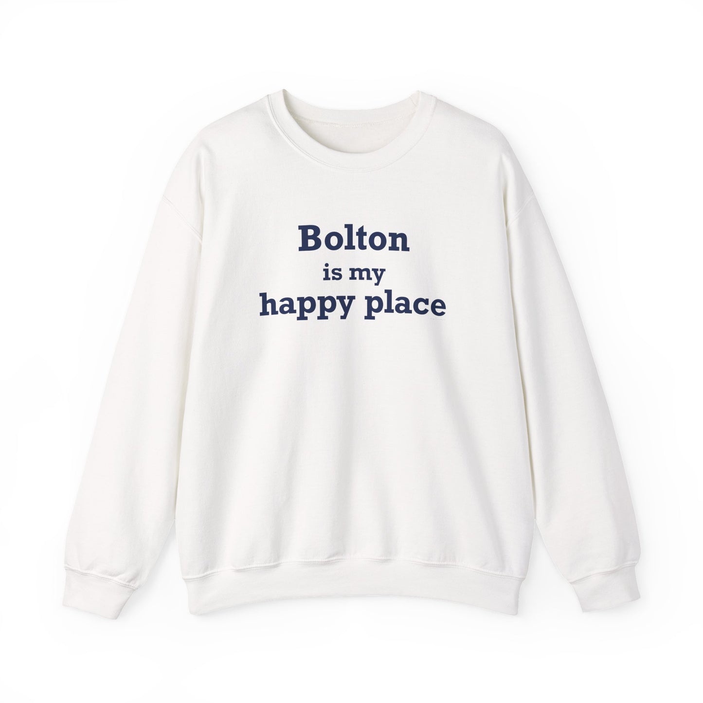 Bolton is My Happy Place Unisex Heavy Blend™ Crewneck Sweatshirt