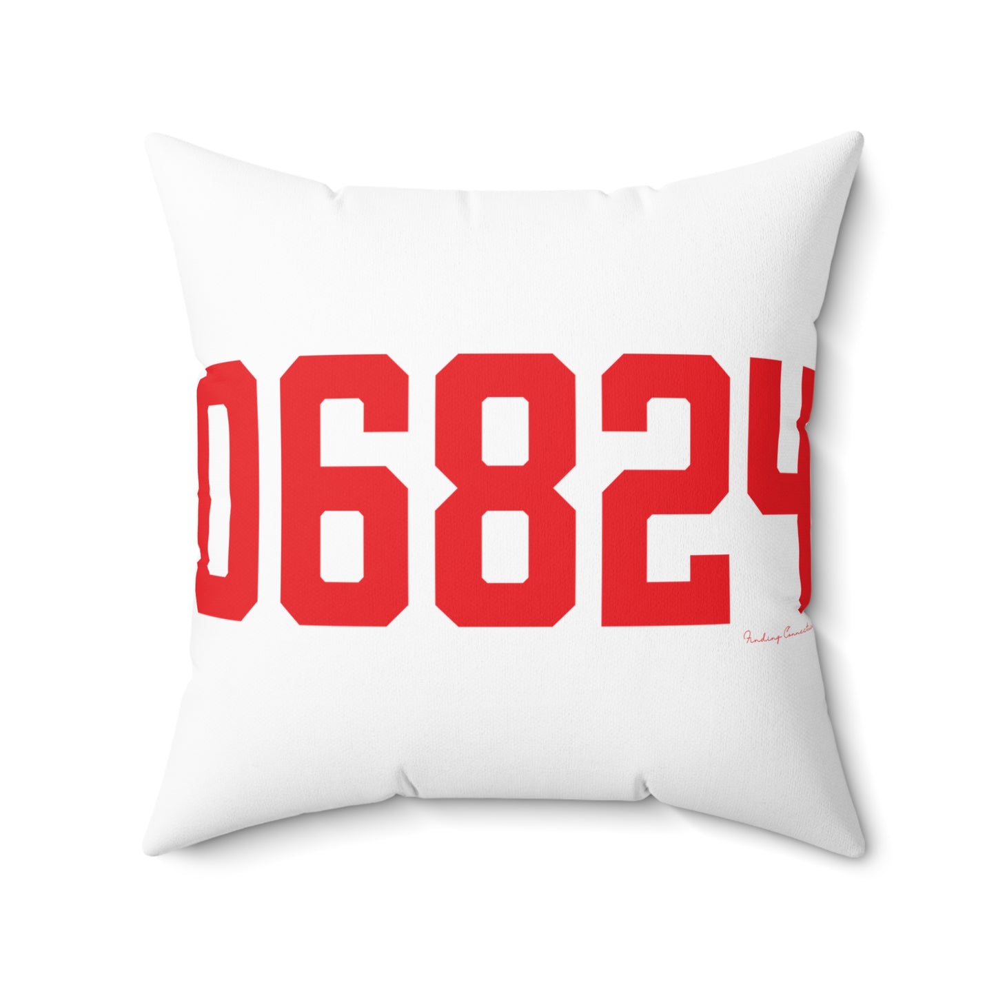 06824 Fairfield Connecticut Zip Code Spun Polyester Square Pillow