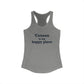 Canaan is my Happy Place Women's Ideal Racerback Tank Top