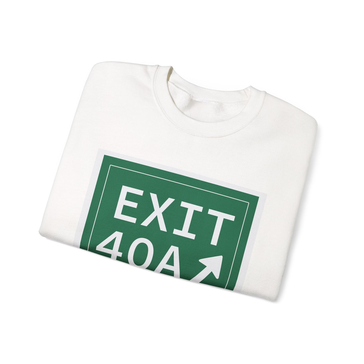 Vintage Exit 40A Merritt Parkway Sign Unisex Heavy Blend™ Crewneck Sweatshirt