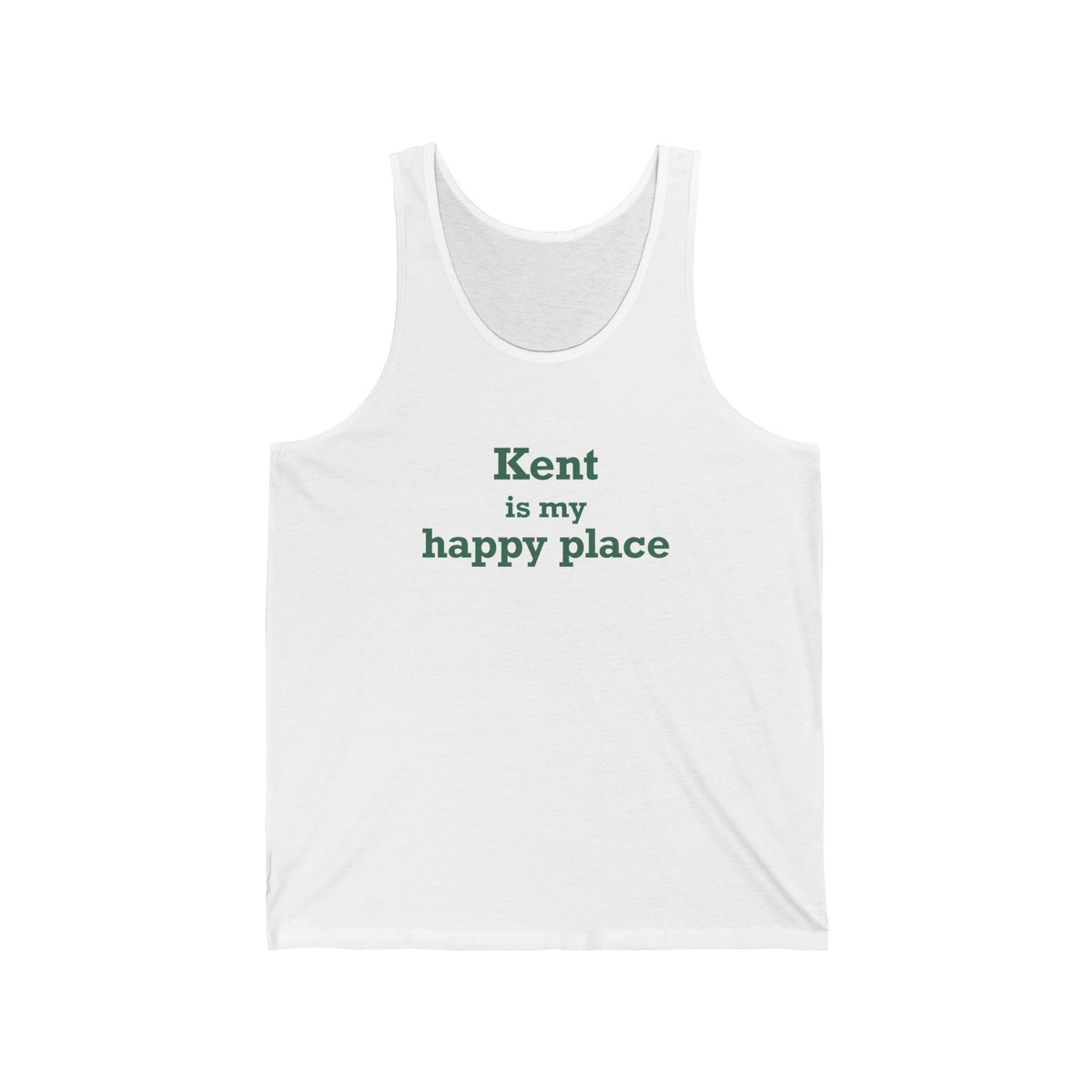 Kent is My Happy Place  Unisex Jersey Tank Top