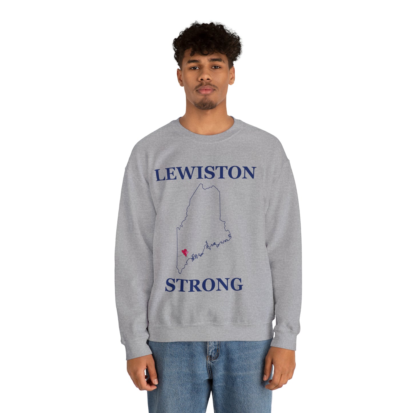 Lewiston Strong Unisex Heavy Blend™ Crewneck Sweatshirt