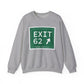 Vintage Exit 62 WCP Sign Unisex Heavy Blend™ Crewneck Sweatshirt