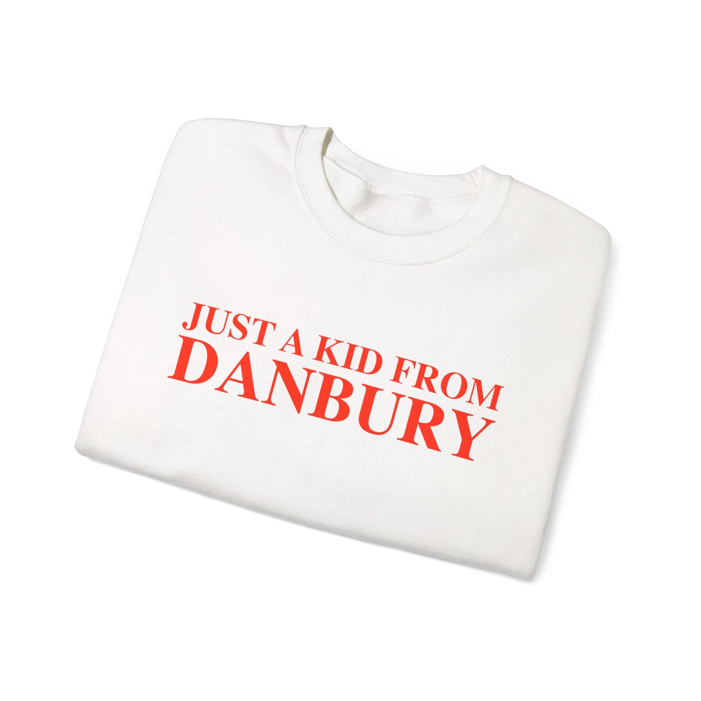 Just a kid from Danbury Unisex Heavy Blend™ Crewneck Sweatshirt