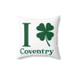 I Clover Coventry Spun Polyester Square Pillow