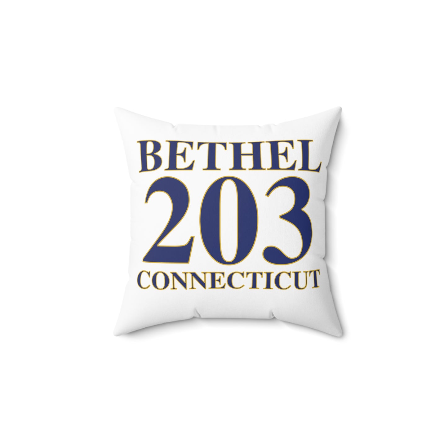 Bethel 203 Connecticut  Spun Polyester Square Pillow