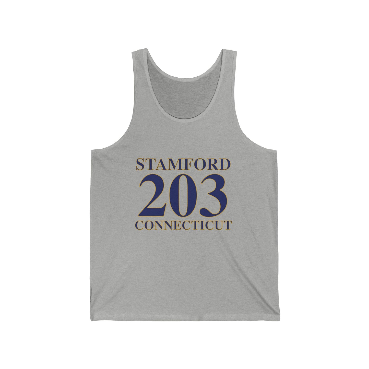Stamford 203 Connecticut Unisex Jersey Tank Top