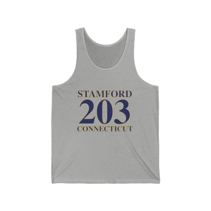 Stamford 203 Connecticut Unisex Jersey Tank Top