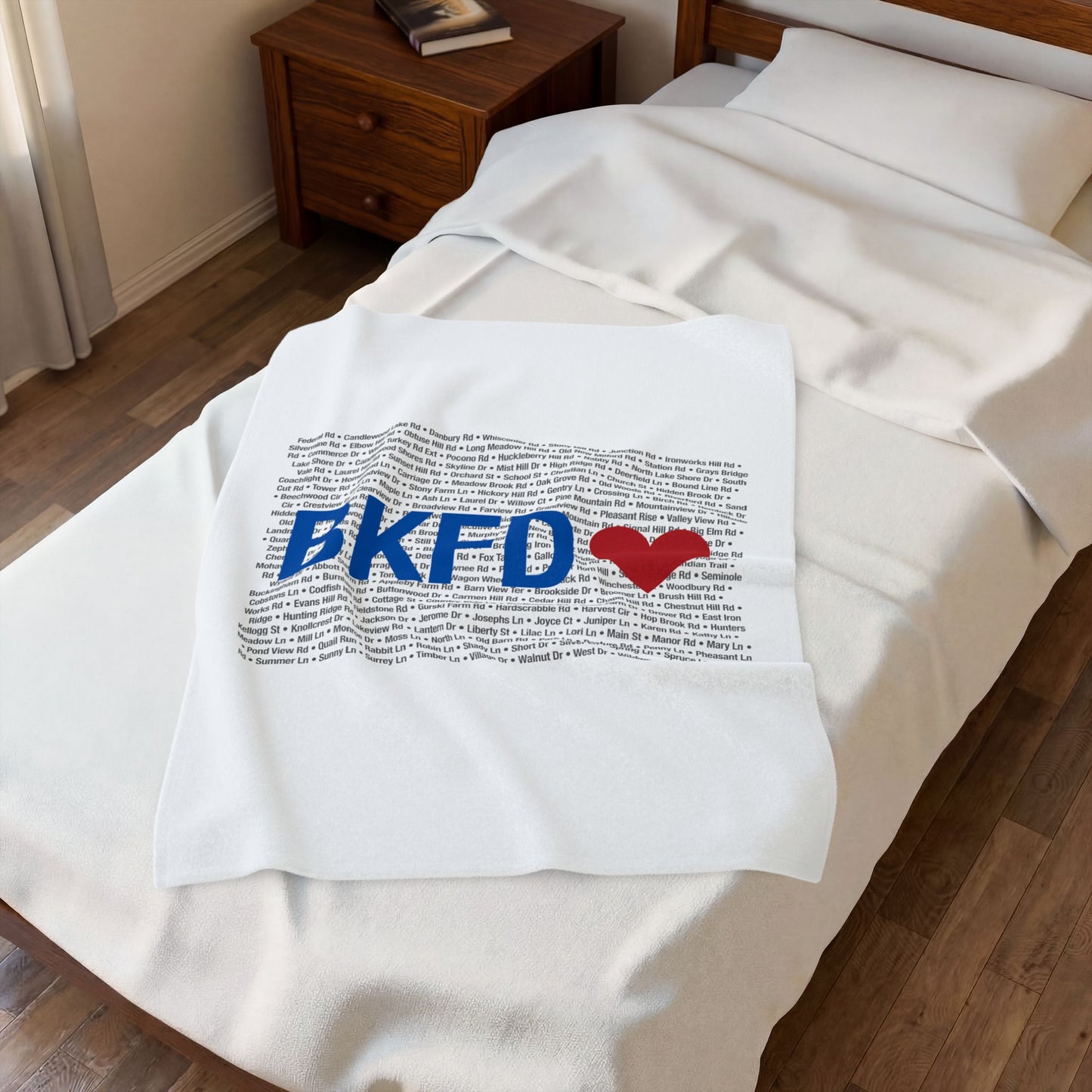 Brookfield Love Velveteen Plush Blanket