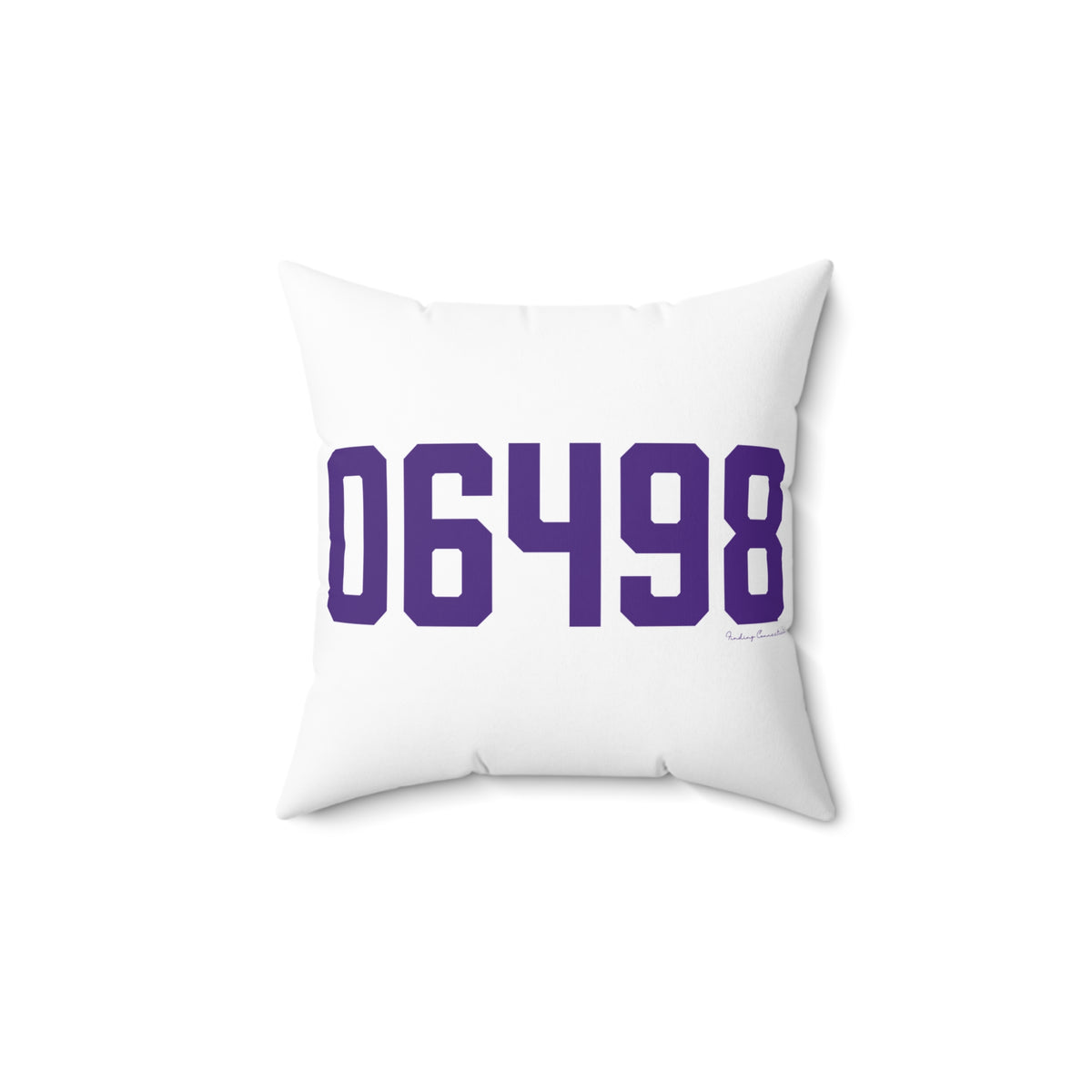 06498 Westbrook Connecticut Zip Code Spun Polyester Square Pillow