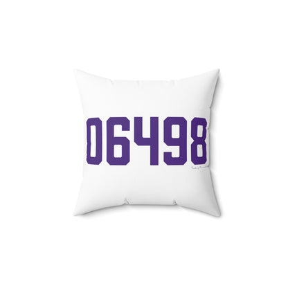 06498 Westbrook Connecticut Zip Code Spun Polyester Square Pillow