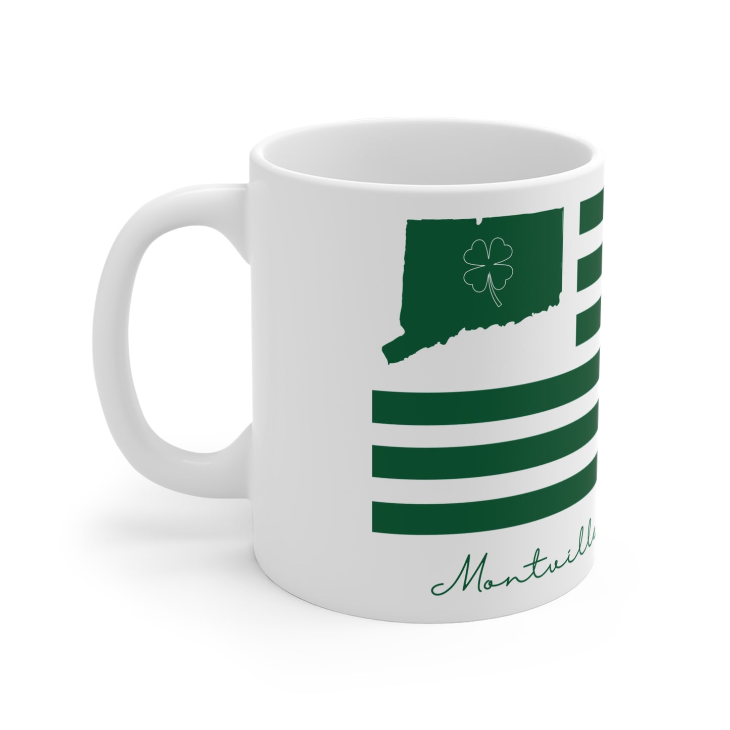 Montville Connecticut St. Patrick’s Day Flag  Mug 11oz