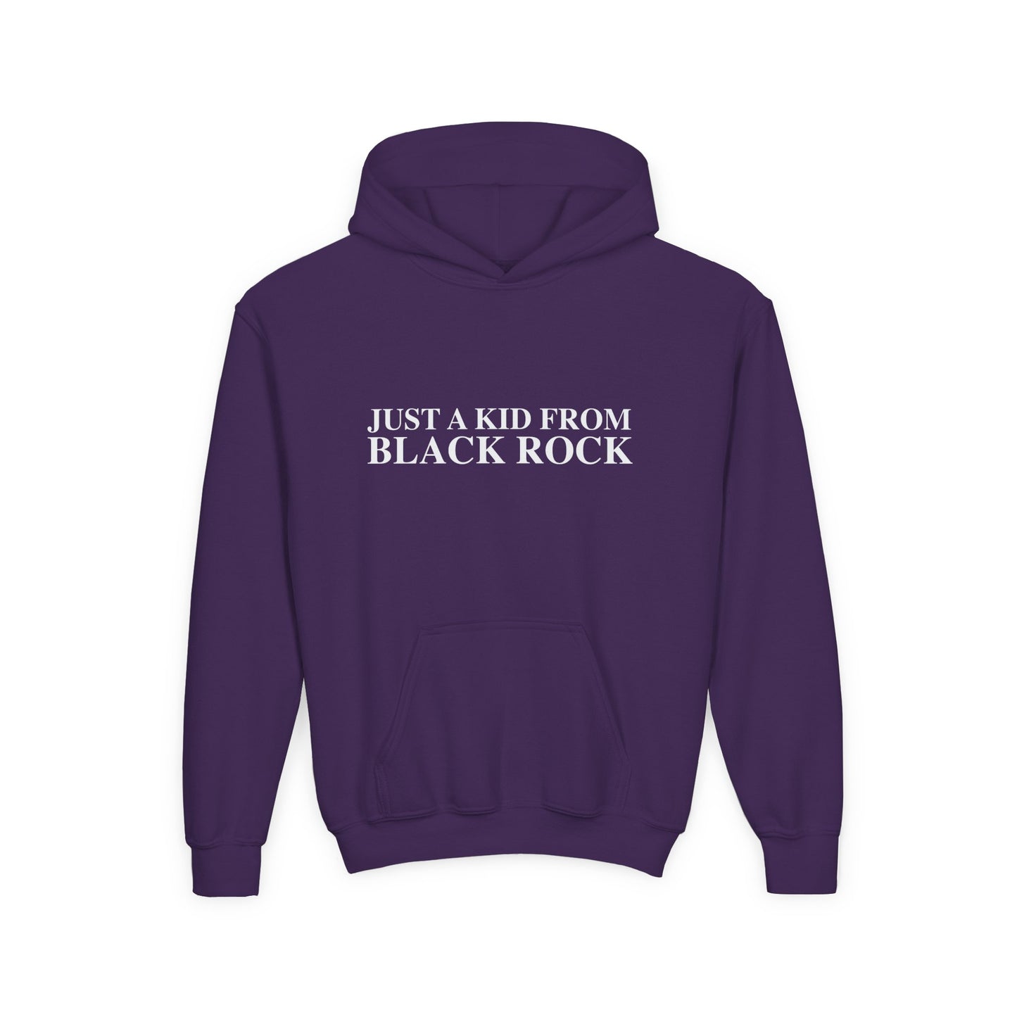 Just a kid from Black Rock Youth Heavy Blend Hooded Sweatshirt