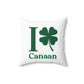 I Clover Canaan Spun Polyester Square Pillow