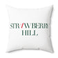 41 Tilt Strawberry Hill Spun Polyester Square Pillow