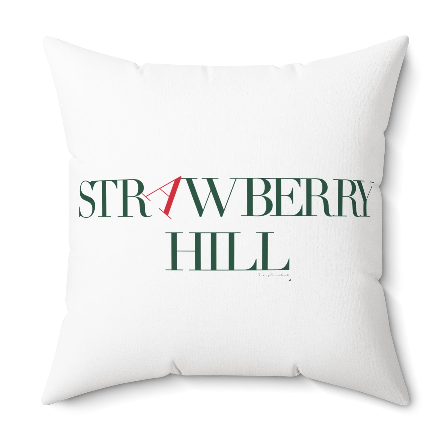 41 Tilt Strawberry Hill Spun Polyester Square Pillow
