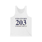 Stratford 203 Connecticut Unisex Jersey Tank