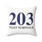 203 West Norwalk Spun Polyester Square Pillow