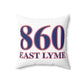 860 East Lyme Red, White & Blue Spun Polyester Square Pillow