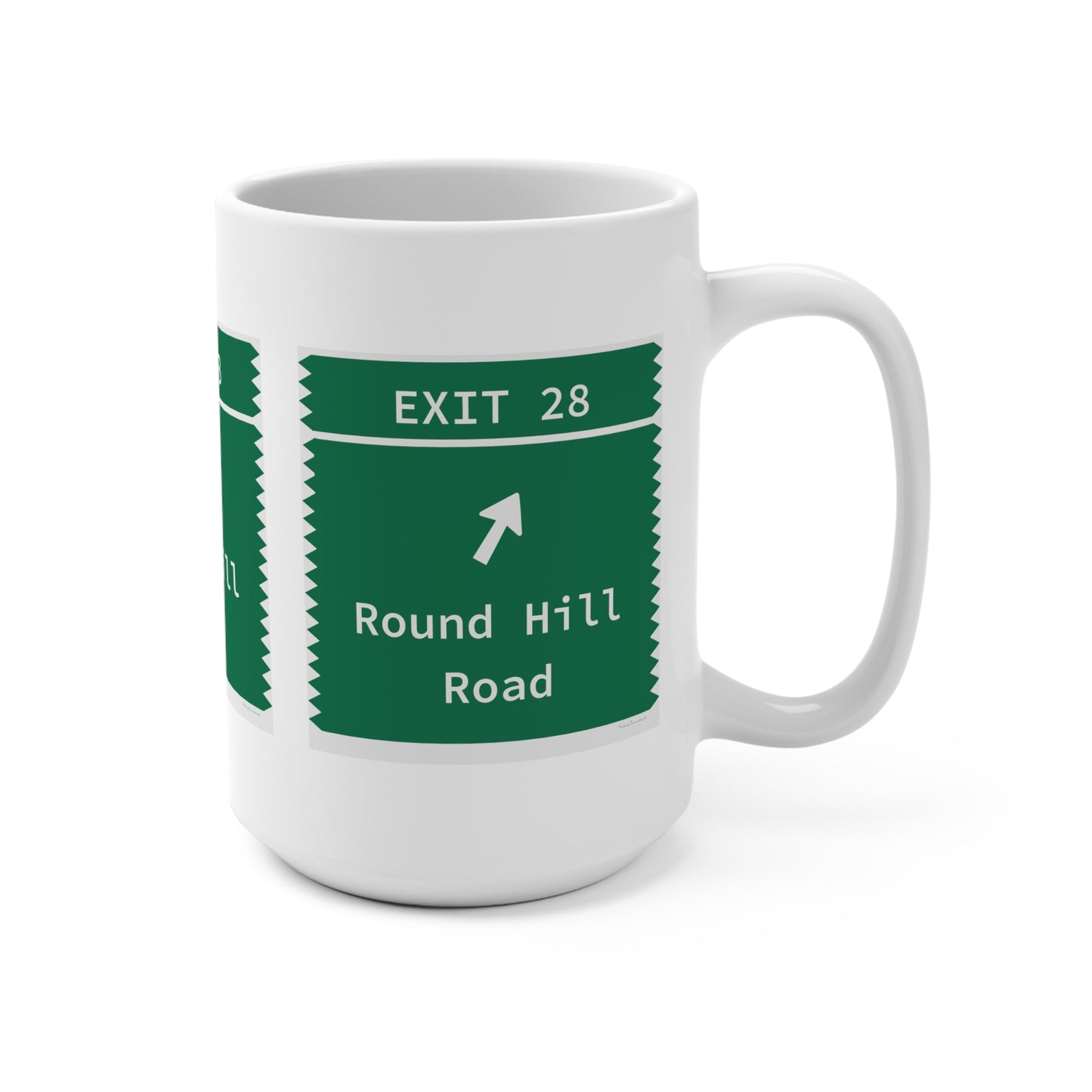 Vintage Merritt Parkway Exit 28 Sign Mug 15oz